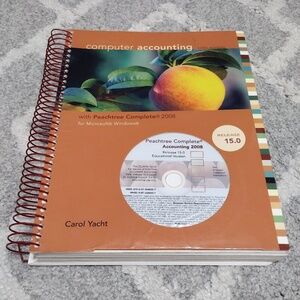 Computer Accounting with Peachtree by Sage Complete 2008 with CDROM 12th Edition